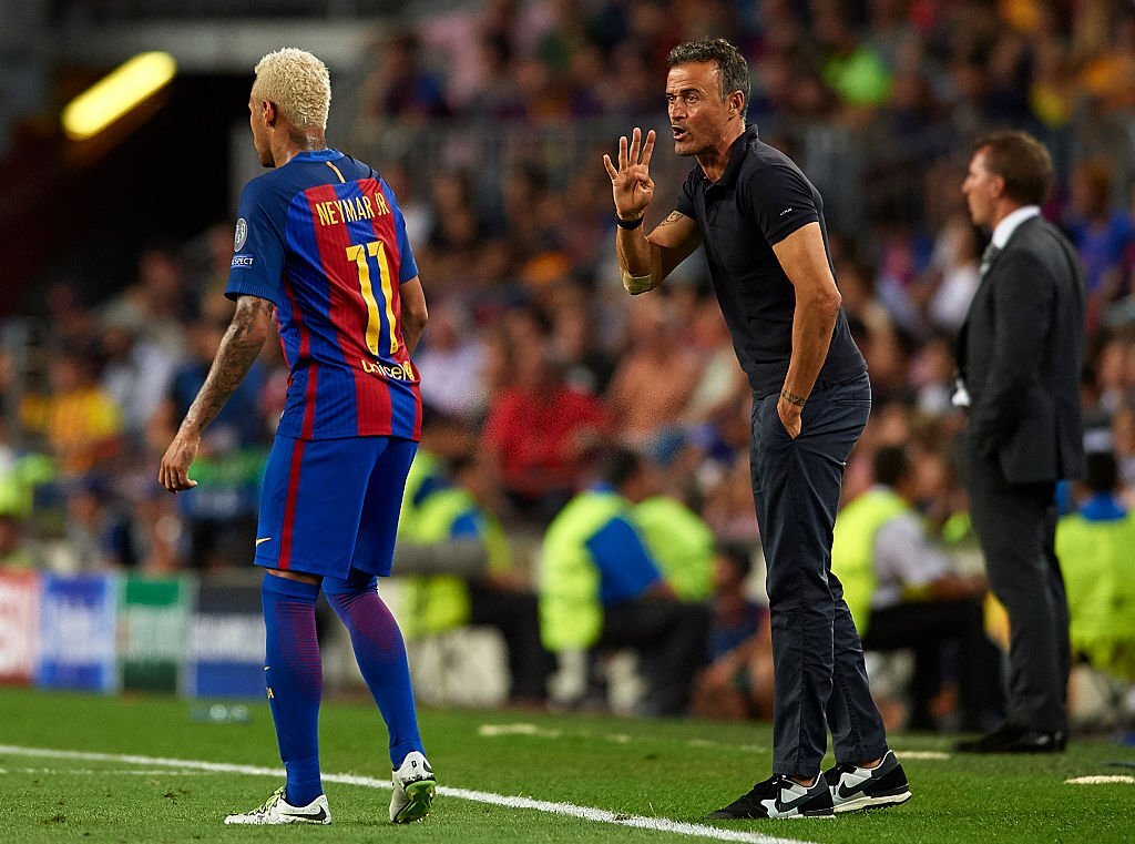 Neymar vs Luis Enrique 